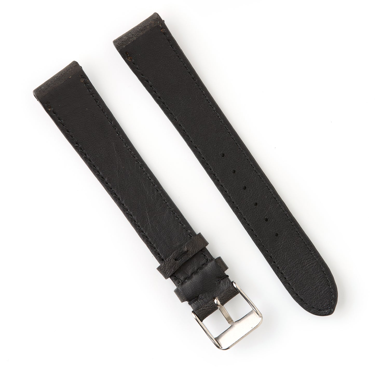 Hatchling Straps Vintage Inspired Black-Long 18mm
