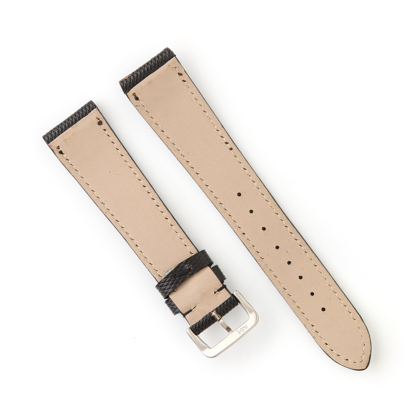 Hatchling Straps Vintage Inspired Black 19mm