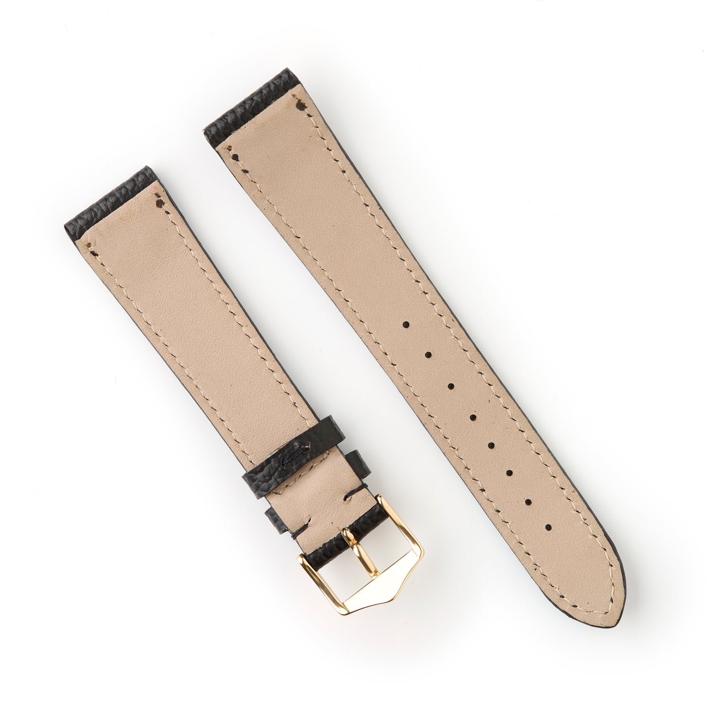 Hatchling Straps Vintage Inspired Black 19mm