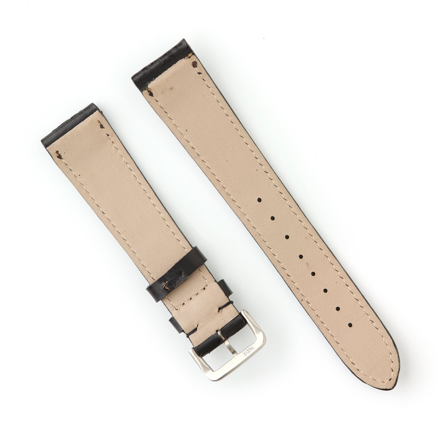 Hatchling Straps Vintage Inspired Black 19mm