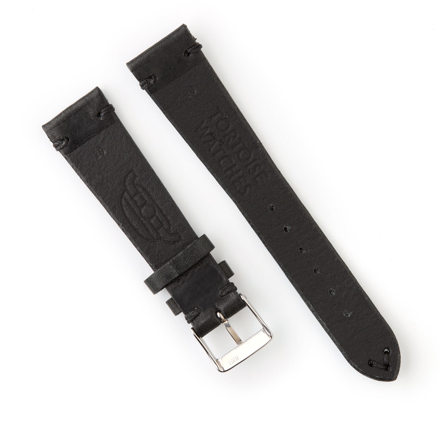 Tortoise Watches Black 20mm