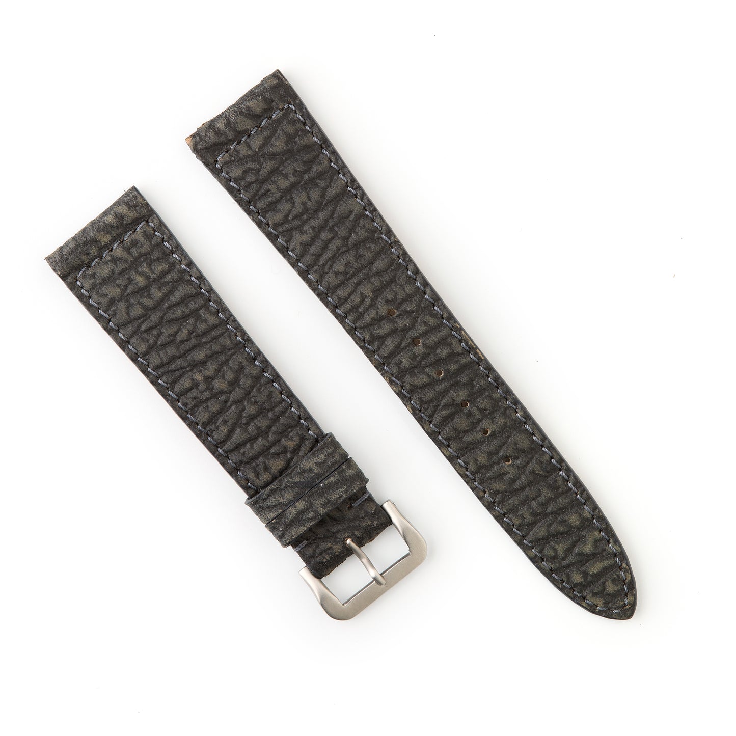 Hatchling Straps Vintage Inspired Grey Black 20mm