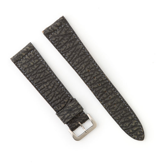 Hatchling Straps Vintage Inspired Grey Black 20mm