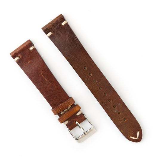 Hatchling Straps Vintage Inspired Brown 20mm-Long