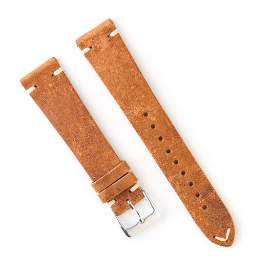 Hatchling Straps Vintage Inspired Brown 20mm-Long