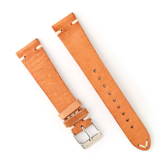 Hatchling Straps Vintage Inspired Brown 20mm-Long
