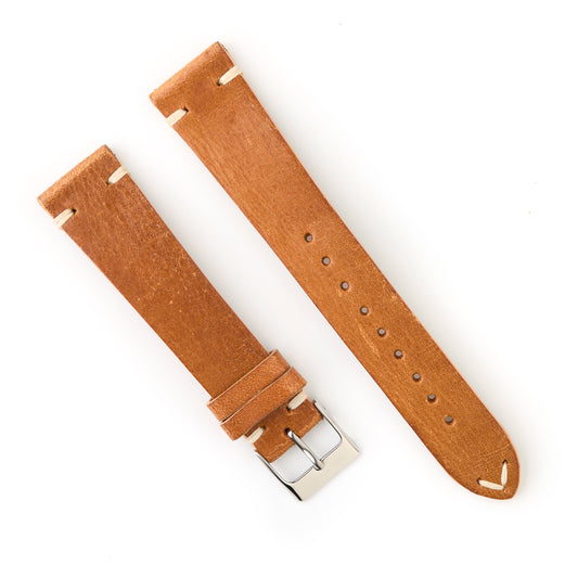 Hatchling Straps Vintage Inspired Brown 20mm-Long