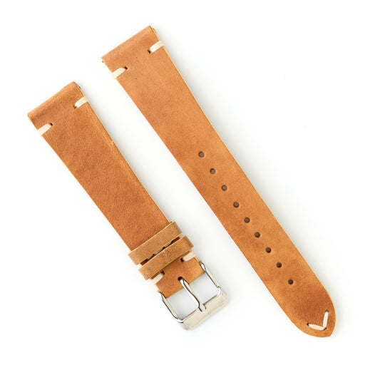 Hatchling Straps Vintage Inspired Brown 20mm-Long