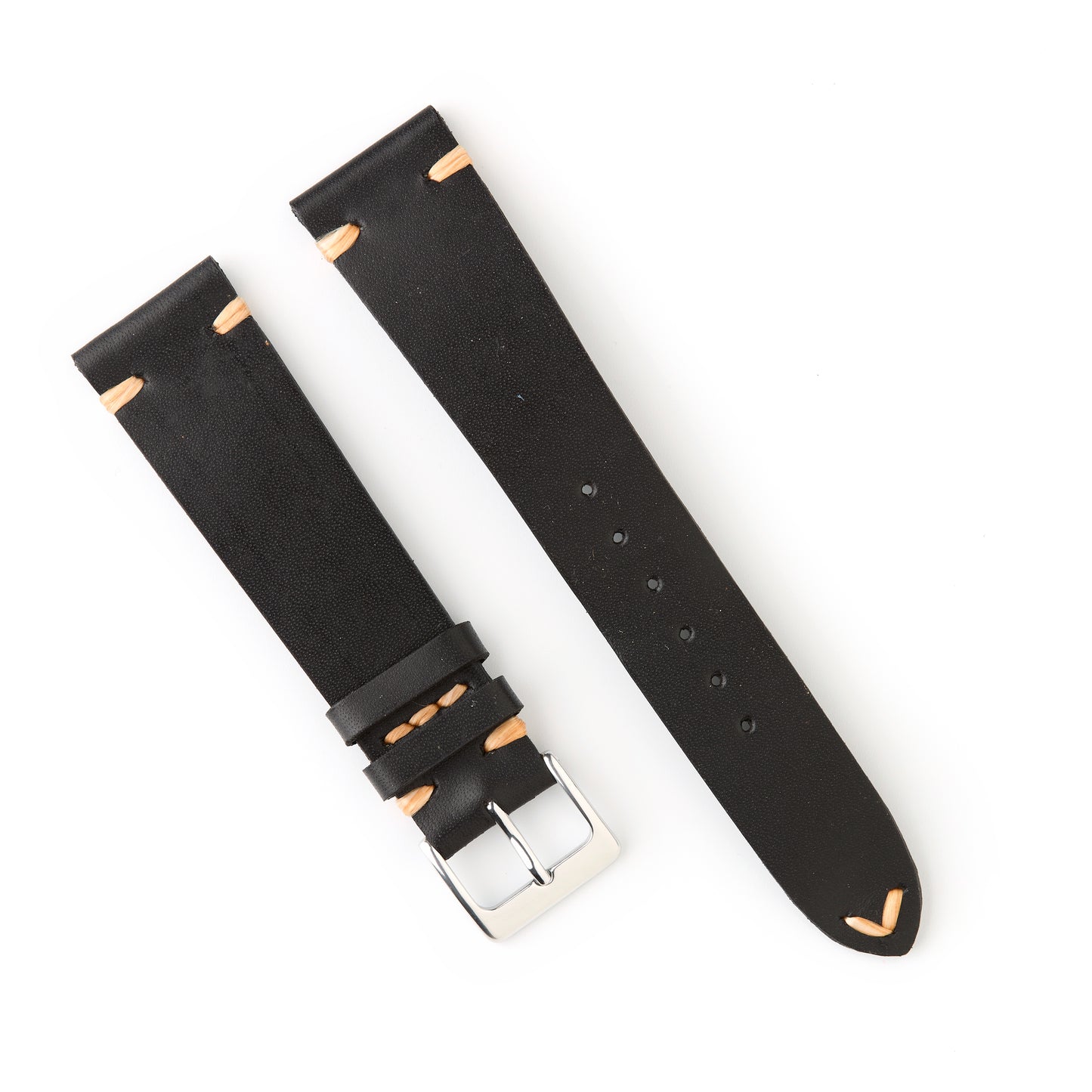 Hatchling Straps Vintage Inspired Black 20mm