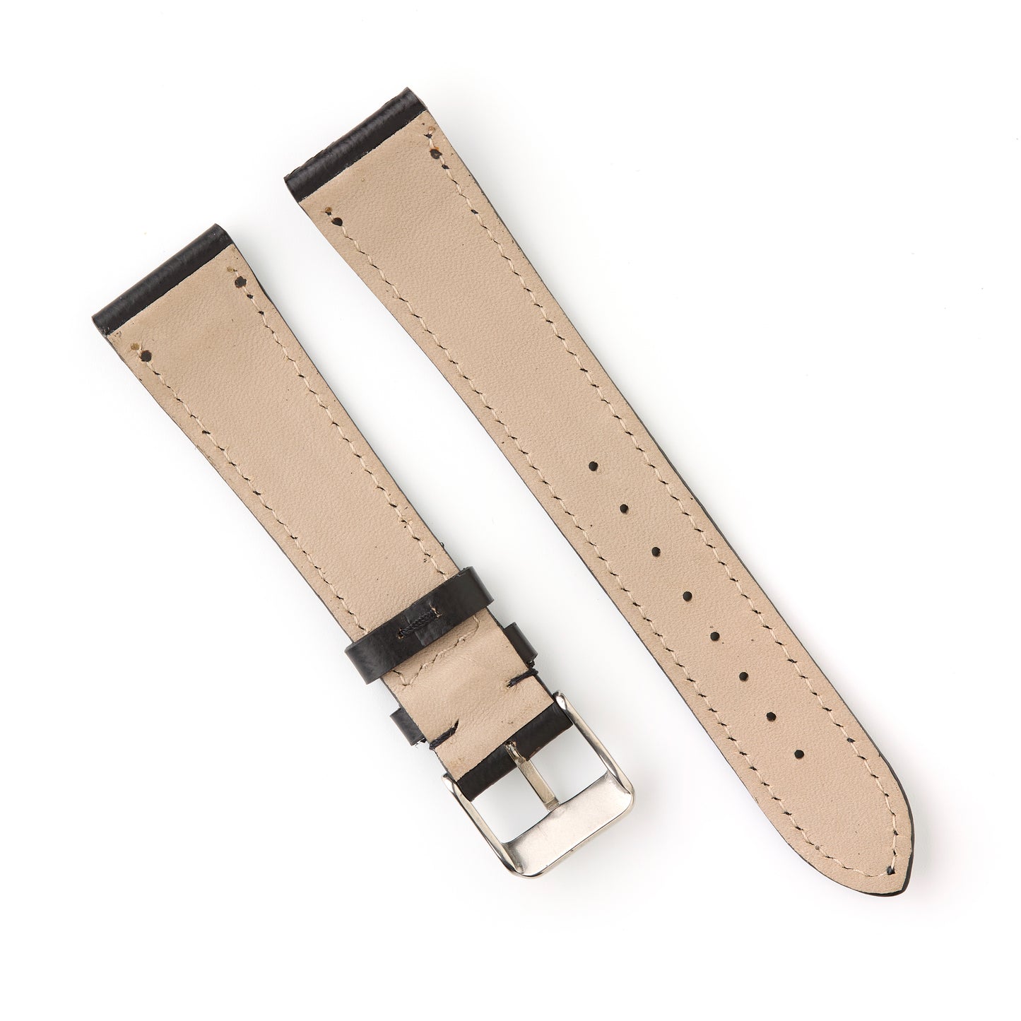 Hatchling Straps Vintage Inspired Black 20mm