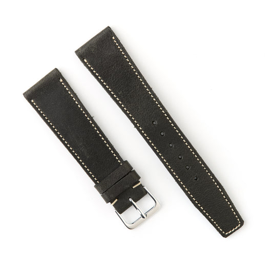 Hatchling Straps Vintage Inspired Black 20mm