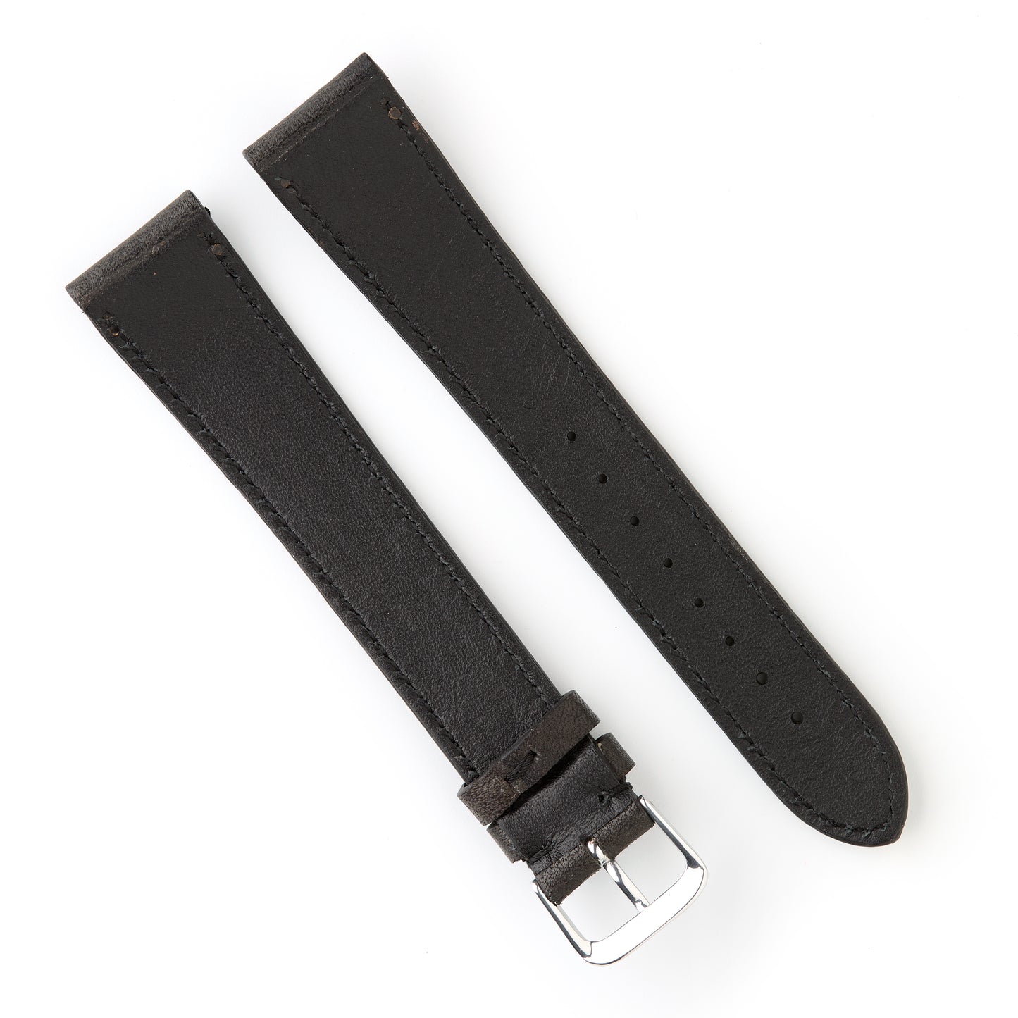 Hatchling Straps Vintage Inspired Black 20mm-Extra Long