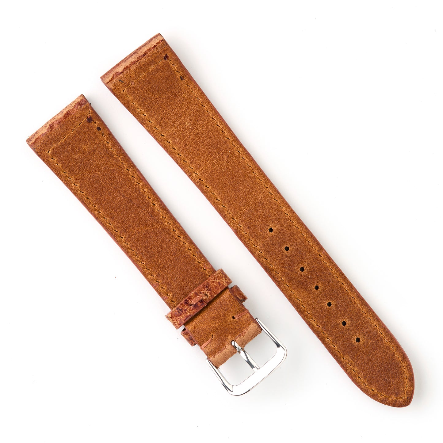 Hatchling Straps Vintage Inspired Brown 20mm-Long