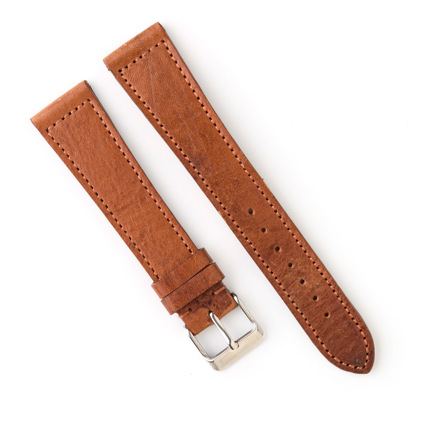 Hatchling Straps Vintage Inspired Brown 20mm-Long