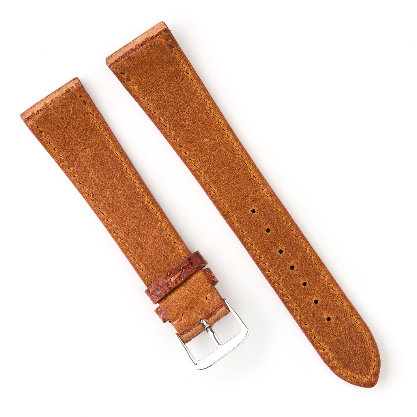 Hatchling Straps Vintage Inspired Brown 20mm-Long