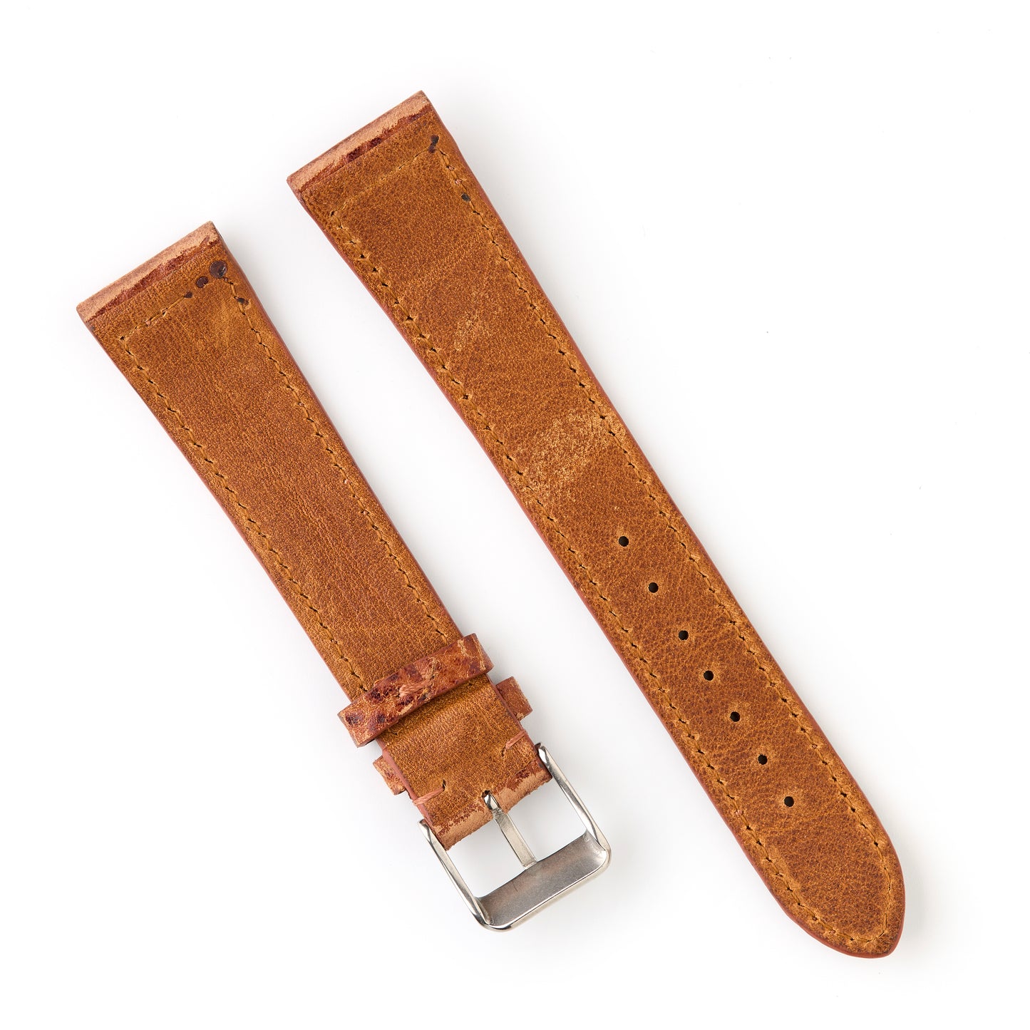 Hatchling Straps Vintage Inspired Brown 20mm-Long