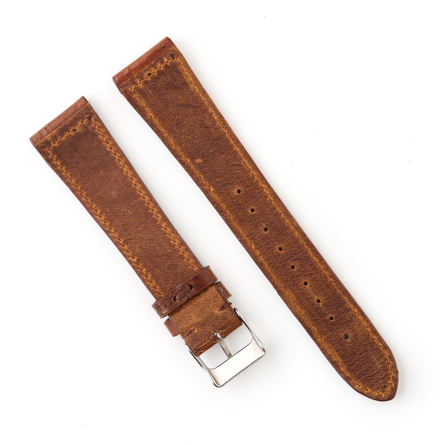 Hatchling Straps Vintage Inspired Brown 20mm-Long