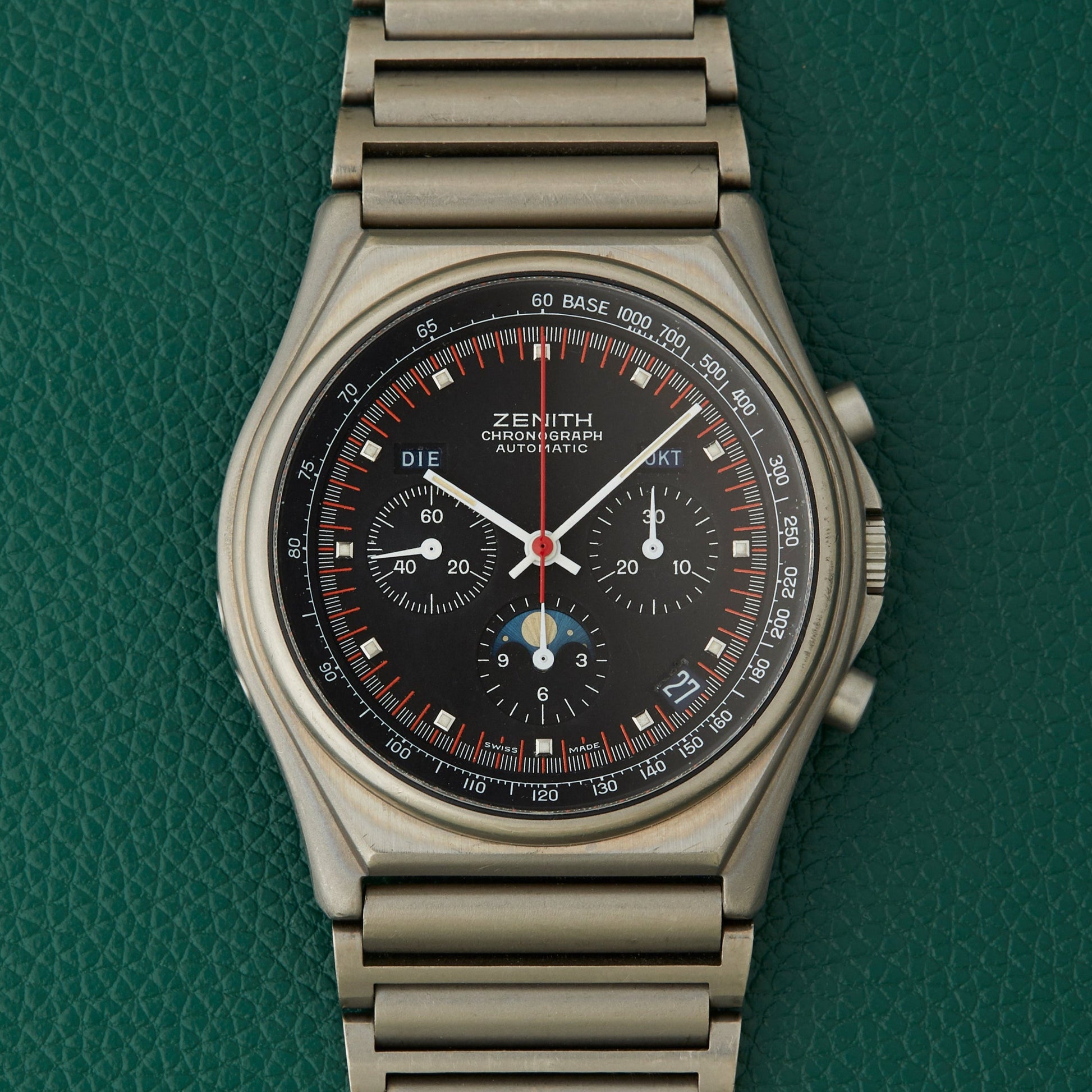 Zenith Port Royal Titanium Black Dial Neo-Vintage Moonphase