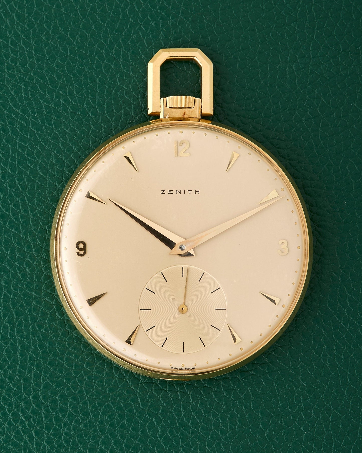Zenith 18k Pocket Watch Yellow Gold Champagne Dial
