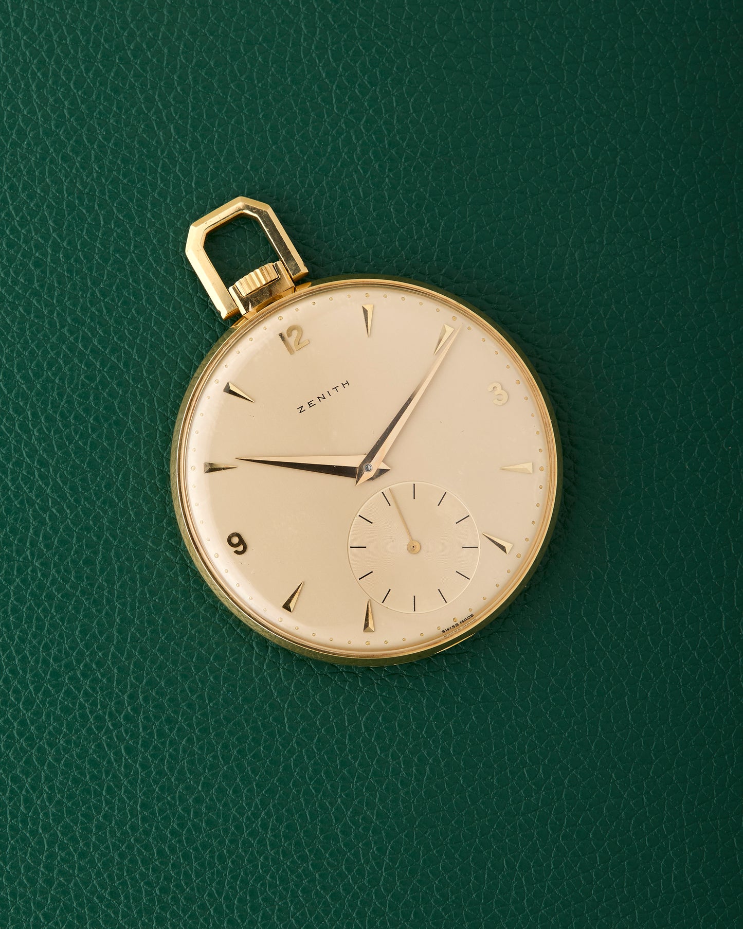 Zenith 18k Pocket Watch Yellow Gold Champagne Dial