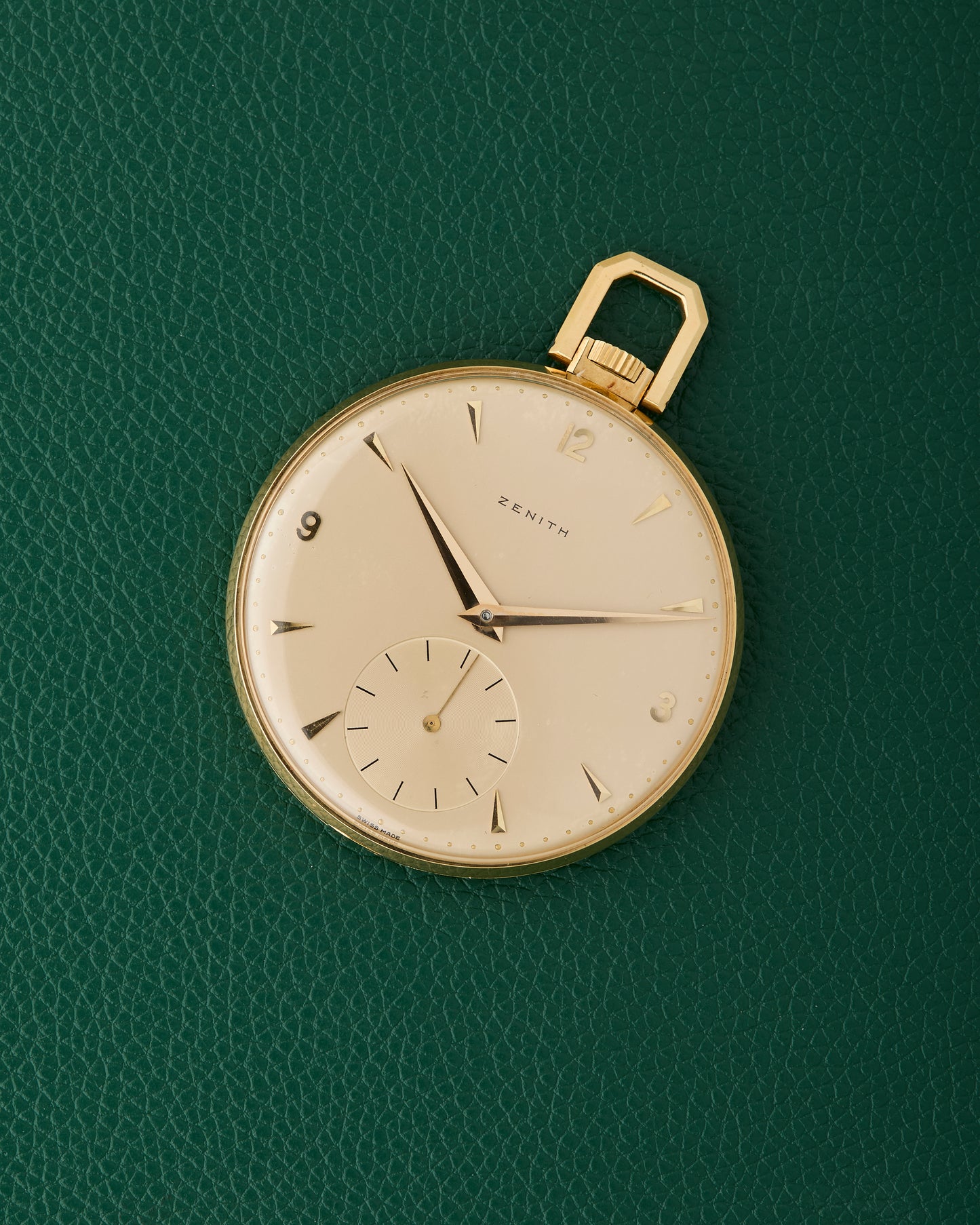 Zenith 18k Pocket Watch Yellow Gold Champagne Dial