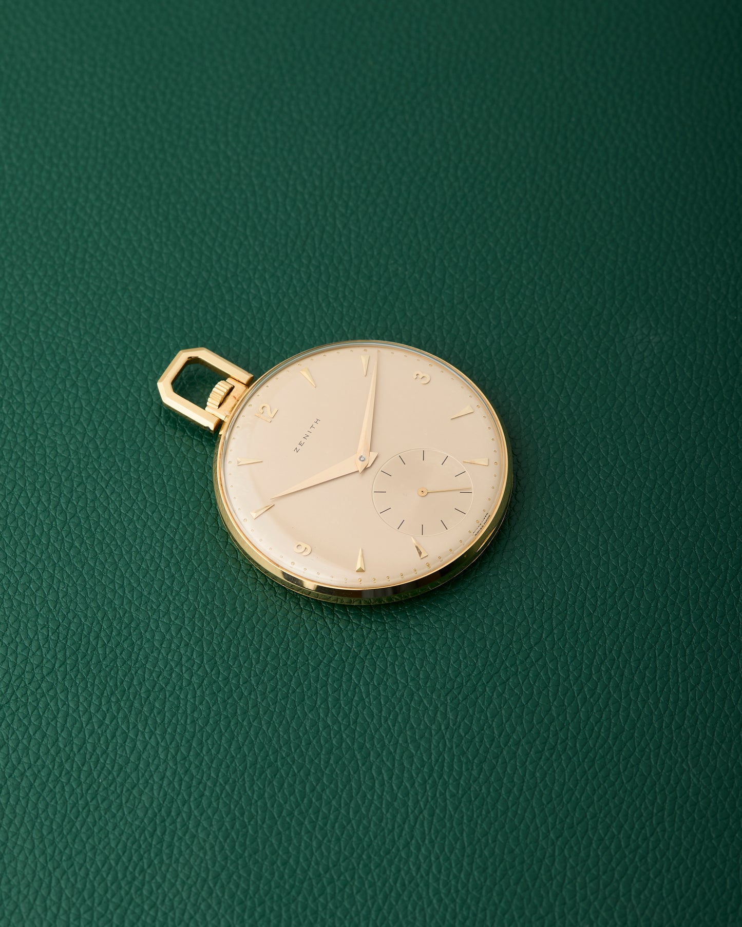Zenith 18k Pocket Watch Yellow Gold Champagne Dial