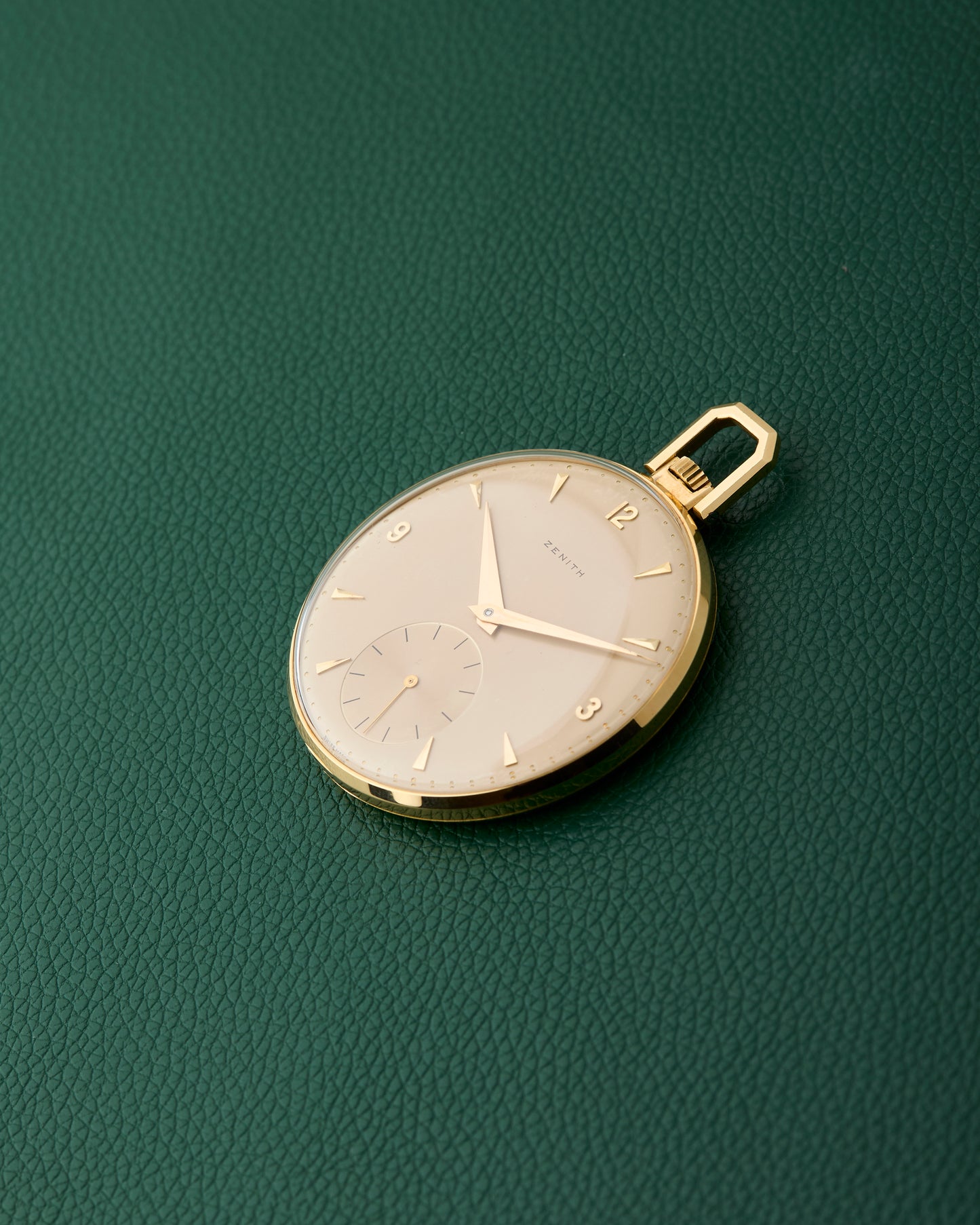 Zenith 18k Pocket Watch Yellow Gold Champagne Dial