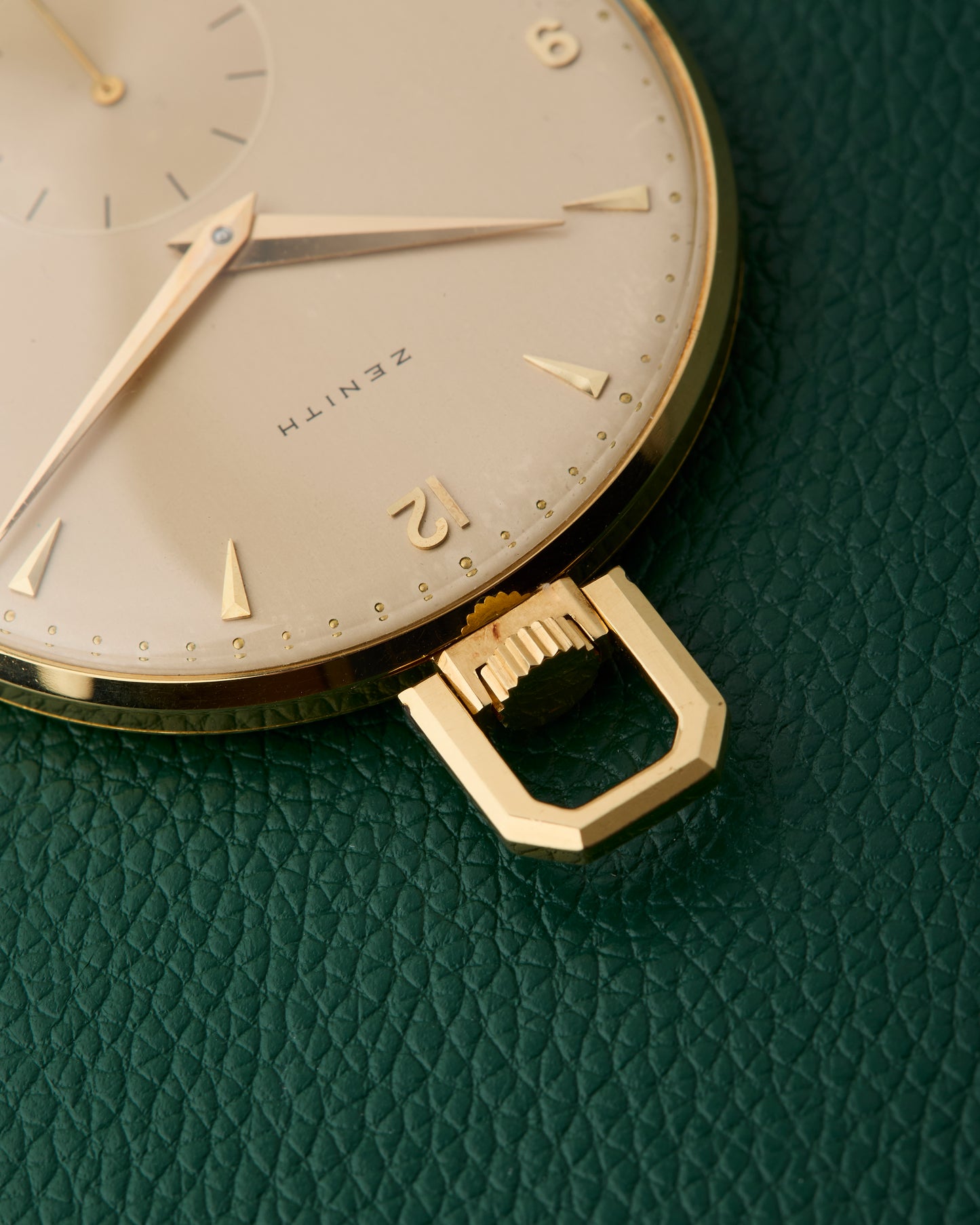 Zenith 18k Pocket Watch Yellow Gold Champagne Dial