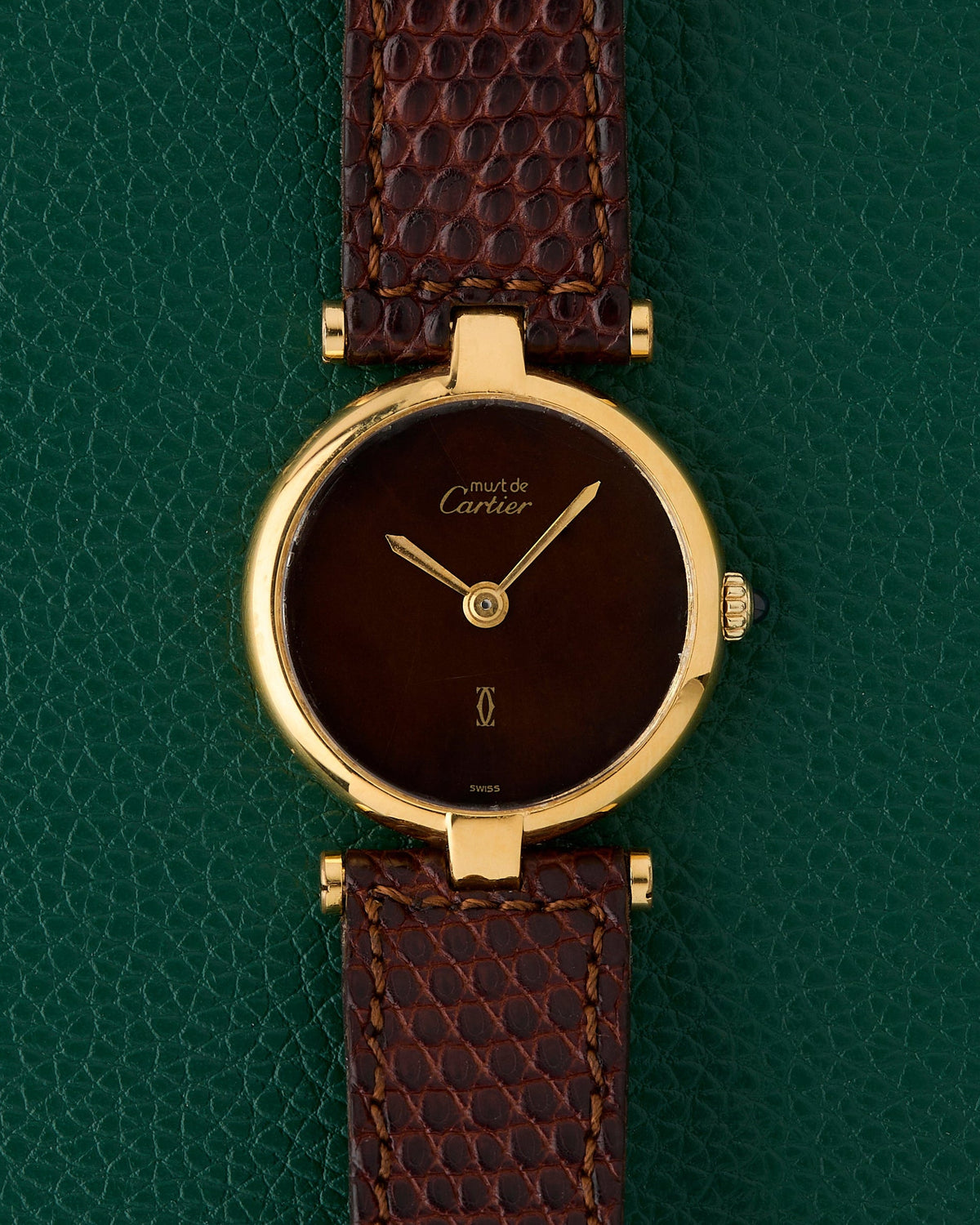 Cartier Must de Cartier Vendôme Brown Burgundy