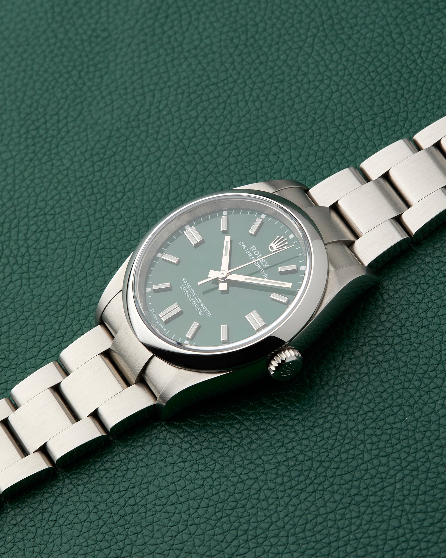 Rolex Ref. 126000 Oyster Perpetual 36 Green Dial Full Set 2020