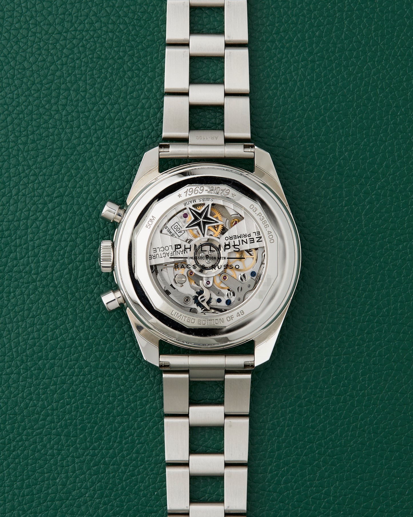 Zenith El Primero A386 Ref. 03.P386.400 Phillips Limited Edition Ladder Bracelet