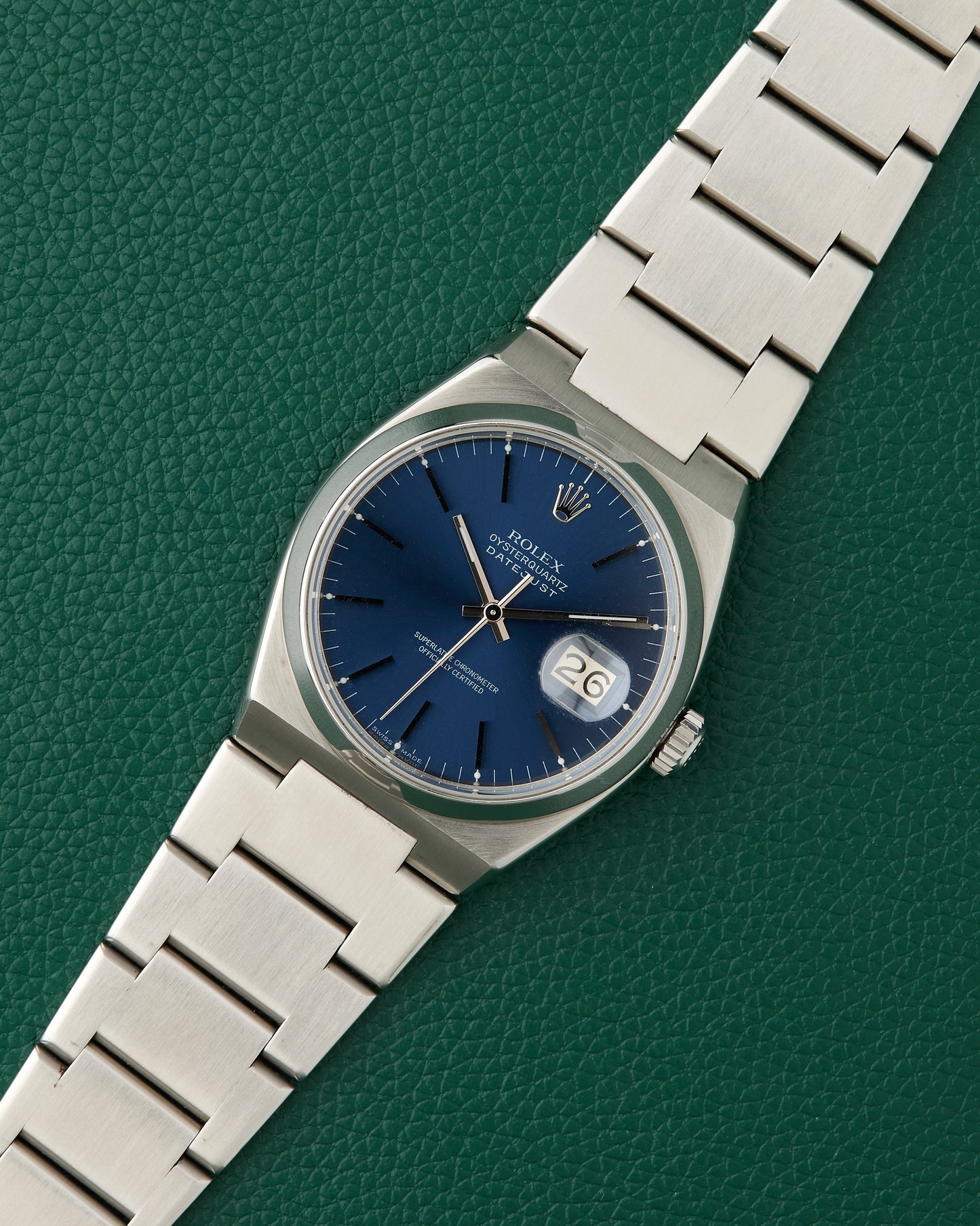 Rolex DateJust OysterQuartz Ref. 17000 Blue Dial 1978