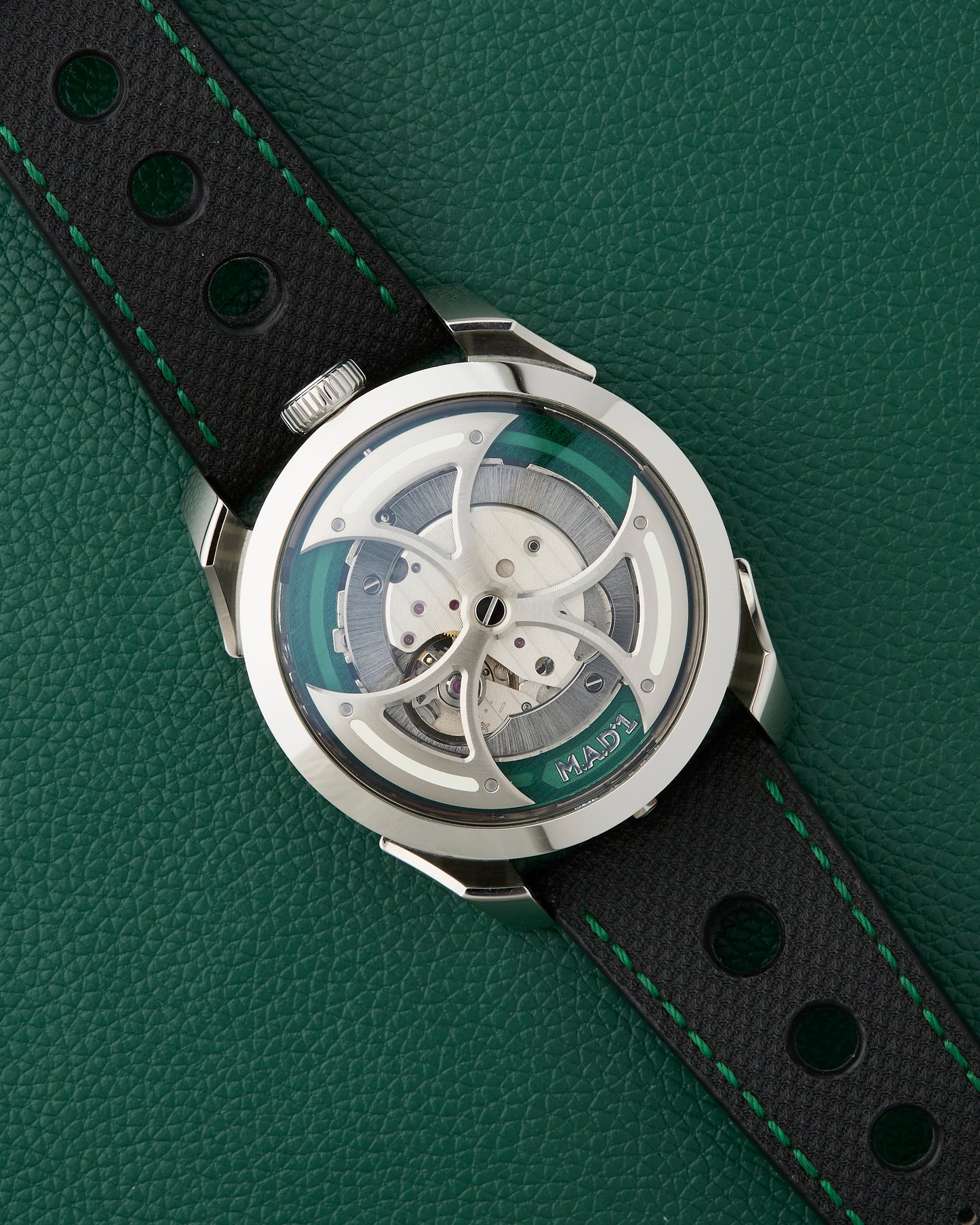 MB&F M.A.D. Editions Green M.A.D.1 with Box and UV Torch