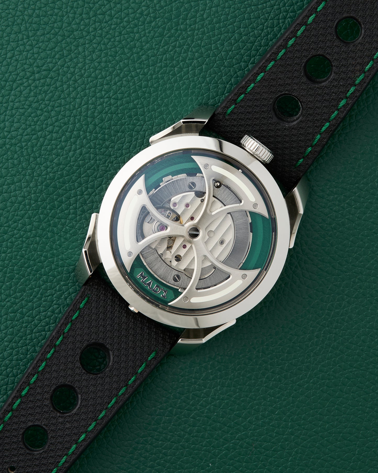 MB&F M.A.D. Editions Green M.A.D.1 with Box and UV Torch