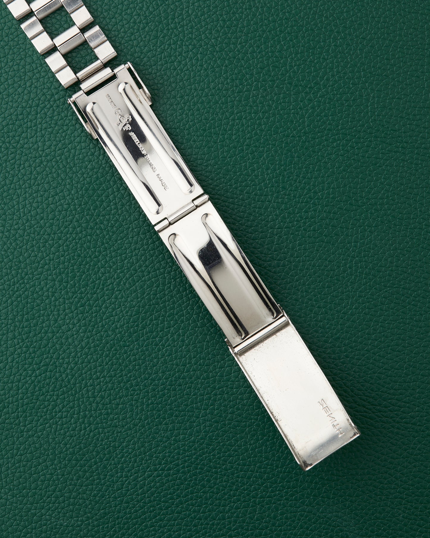 Zenith A384 Vintage El Primero Tropical Caramel Brown Gay Freres Ladder Bracelet