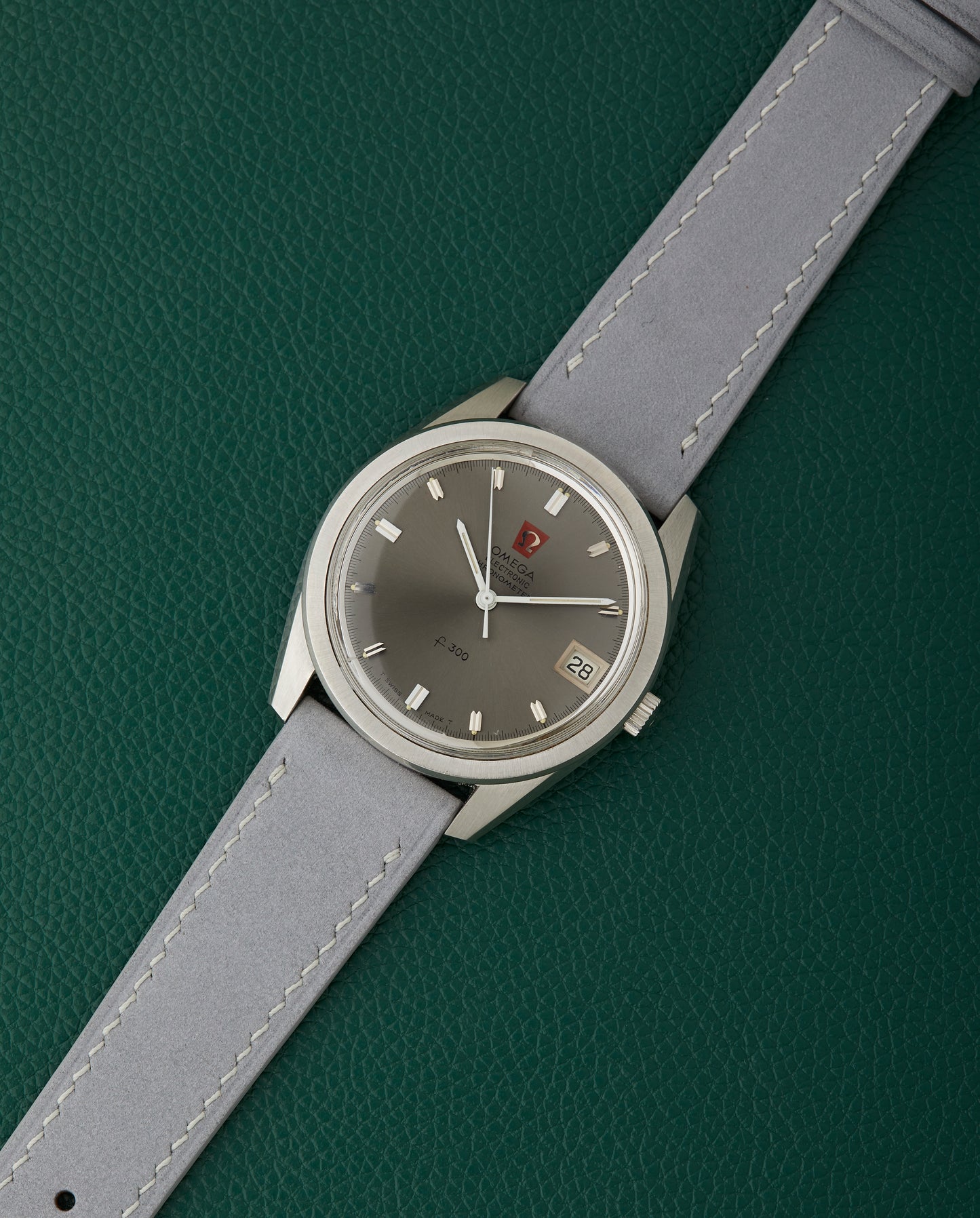 Omega f300 Ref. 198.001 Electronic Chronometer Grey Dial Vintage 1970