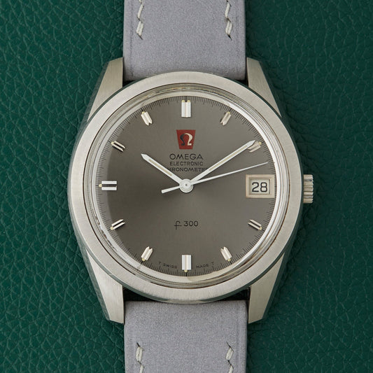 Omega f300 Ref. 198.001 Electronic Chronometer Grey Dial Vintage 1970