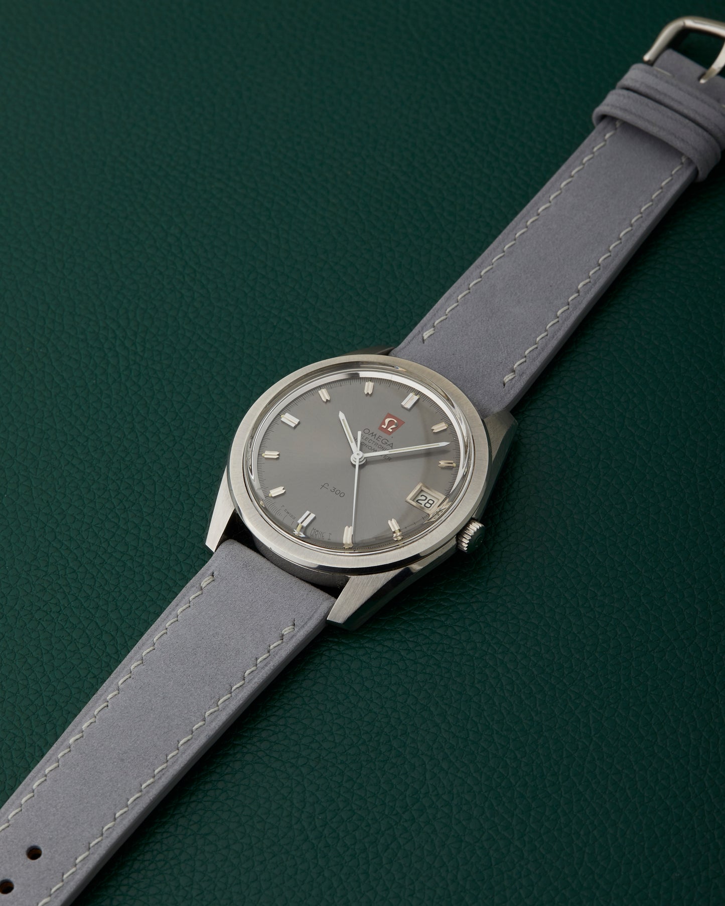 Omega f300 Ref. 198.001 Electronic Chronometer Grey Dial Vintage 1970