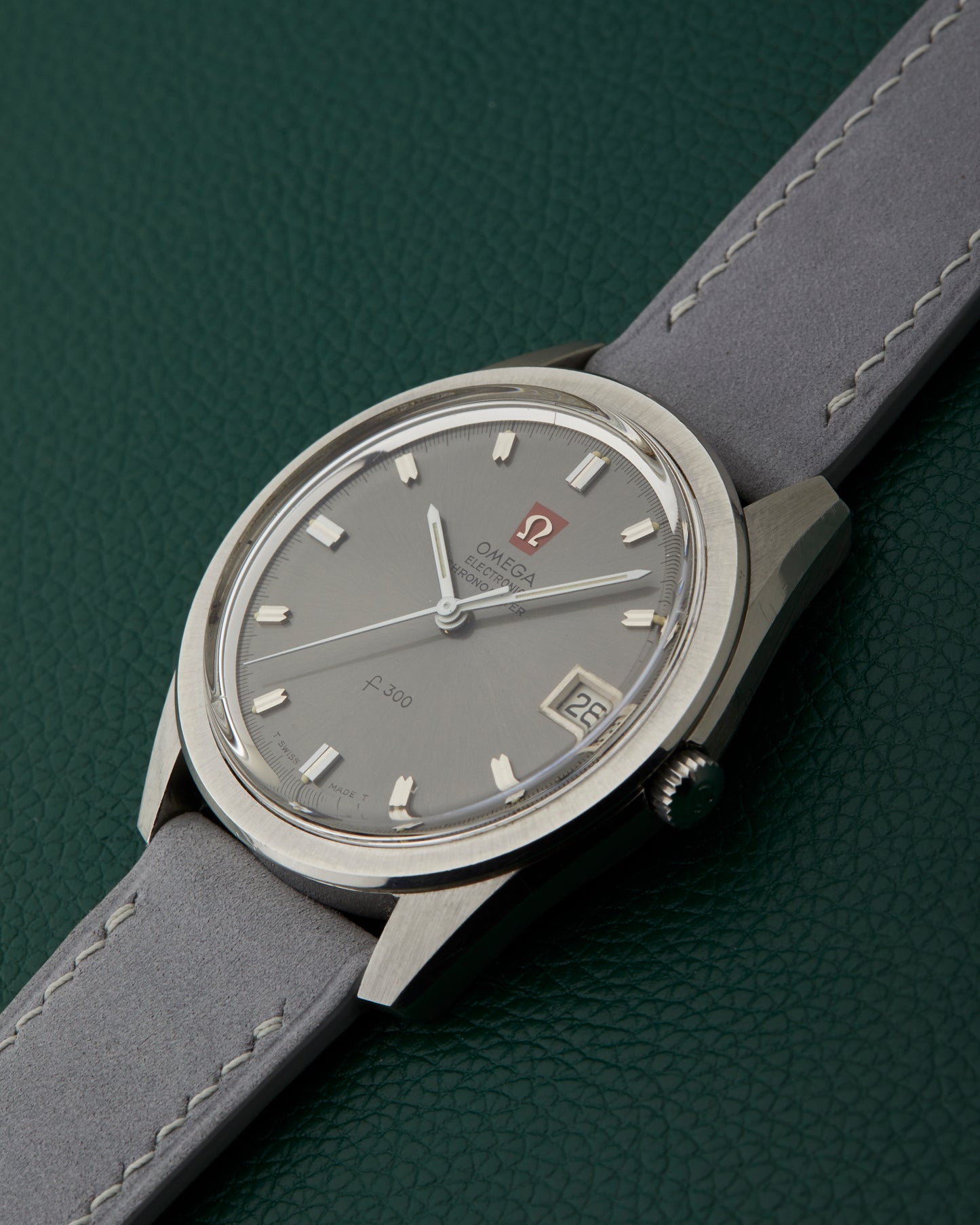 Omega f300 Ref. 198.001 Electronic Chronometer Grey Dial Vintage 1970
