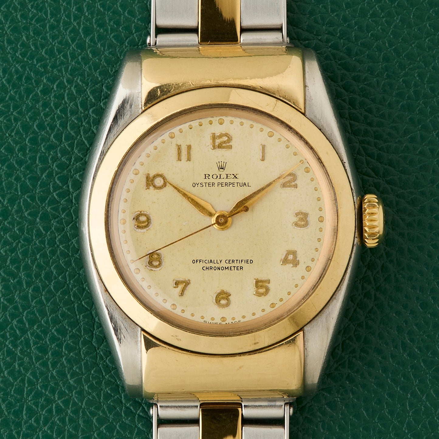 Rolex Ref.6064 Two Tone Oyster Perpetual Chronometer Hooded Bubbleback