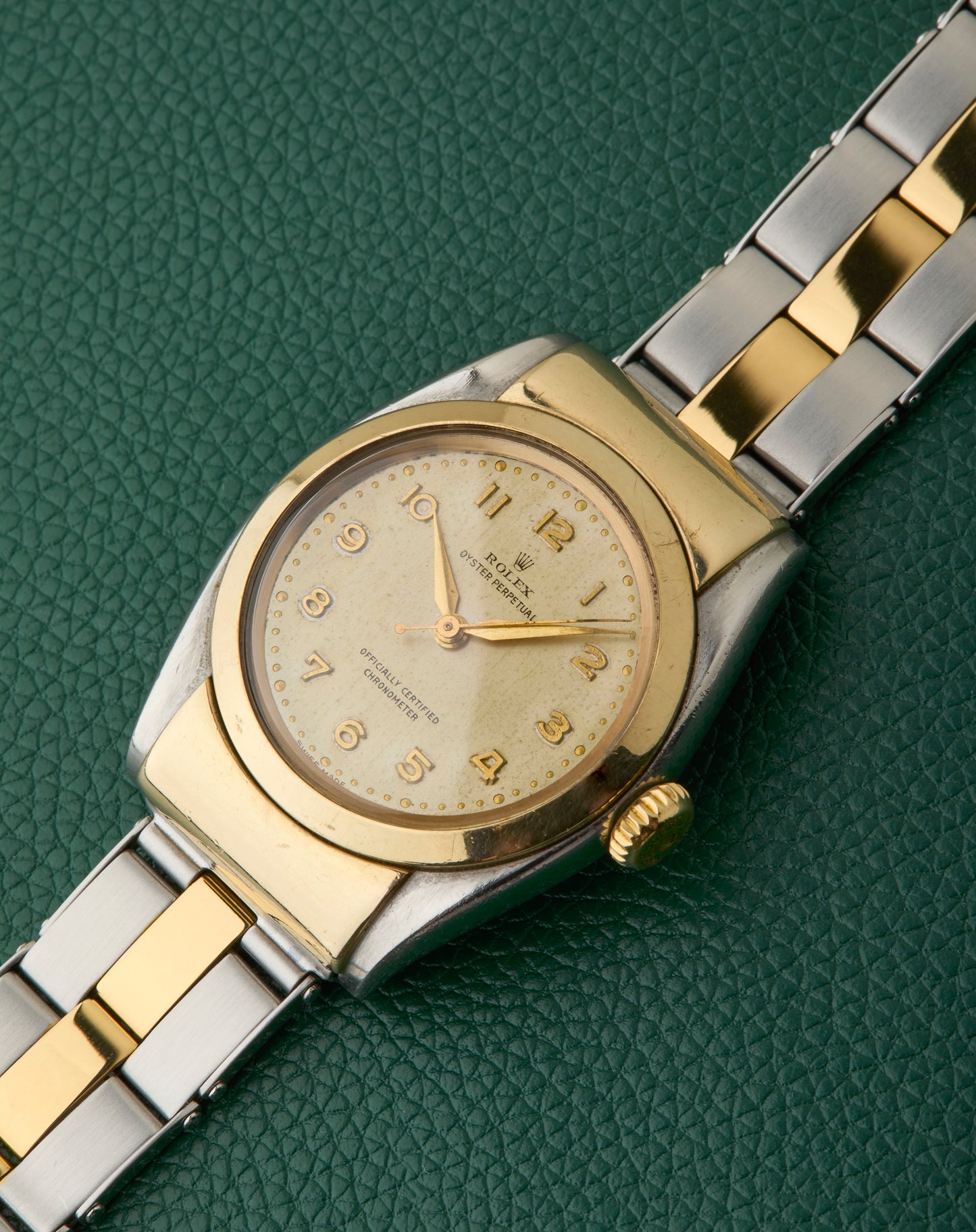 Rolex Ref.6064 Two Tone Oyster Perpetual Chronometer Hooded Bubbleback