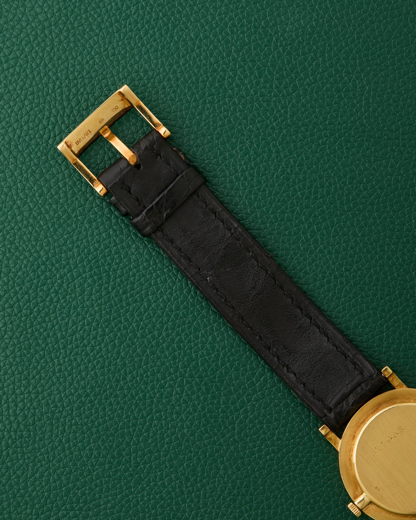 Bulgari Gerald Genta 18k Gold Signed Strap & Buckle