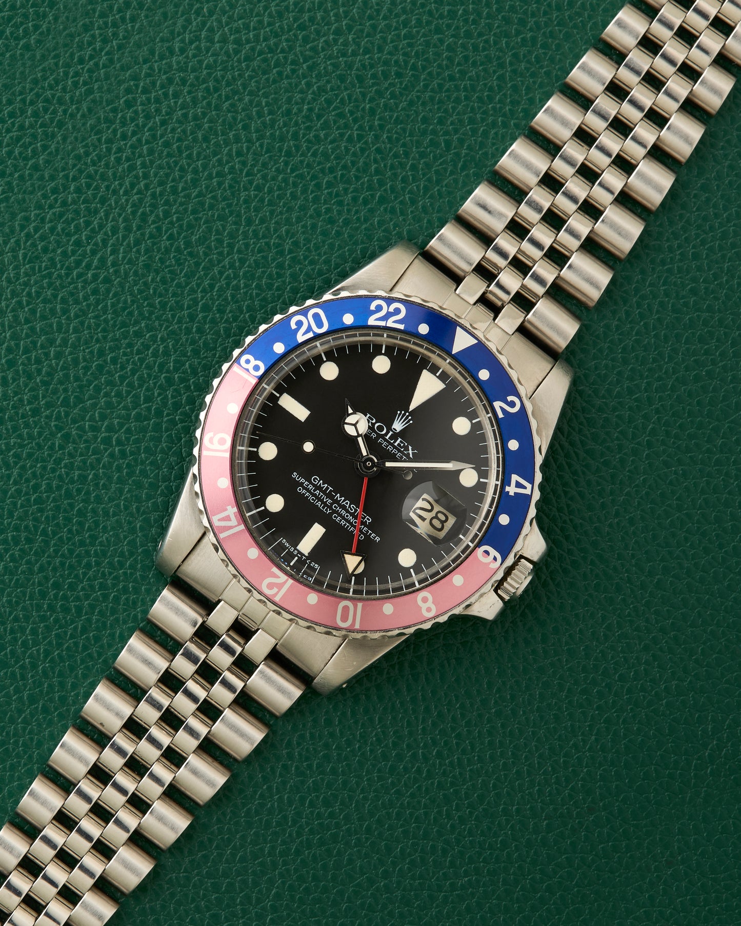 Rolex Ref. 1675 GMT-Master Pepsi Jubilee Bracelet Rolex Box 1978