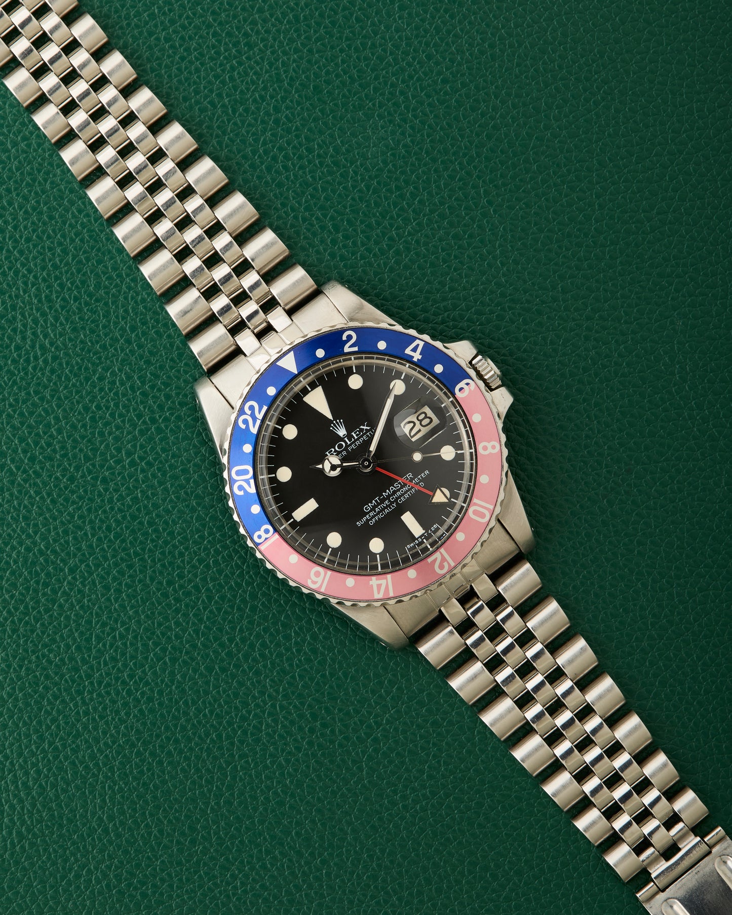 Rolex Ref. 1675 GMT-Master Pepsi Jubilee Bracelet Rolex Box 1978