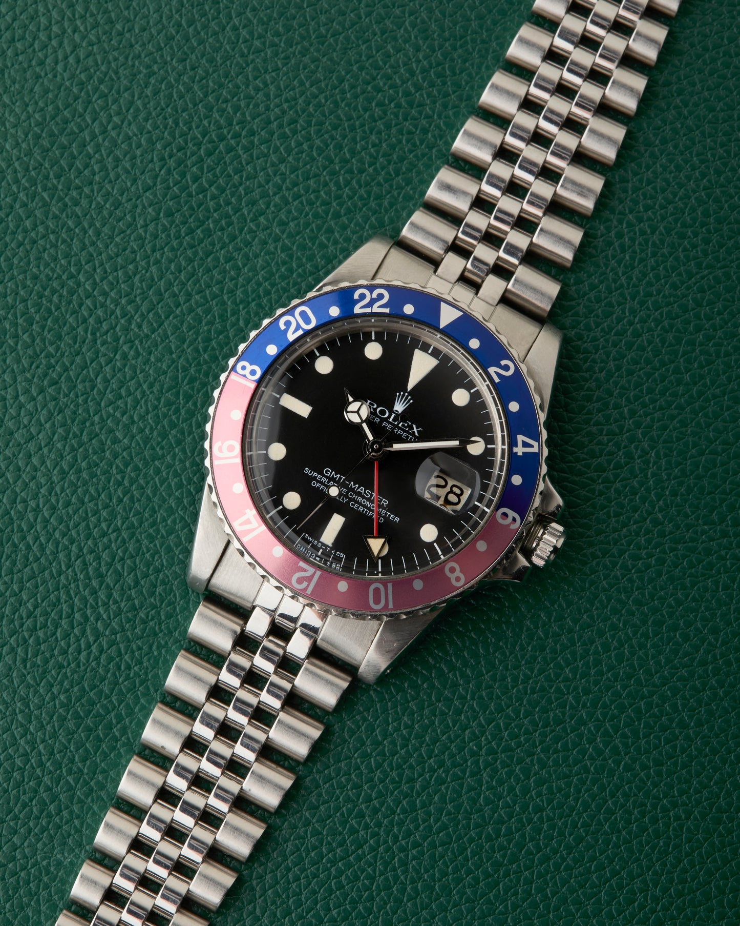 Rolex Ref. 1675 GMT-Master Pepsi Jubilee Bracelet Rolex Box 1978