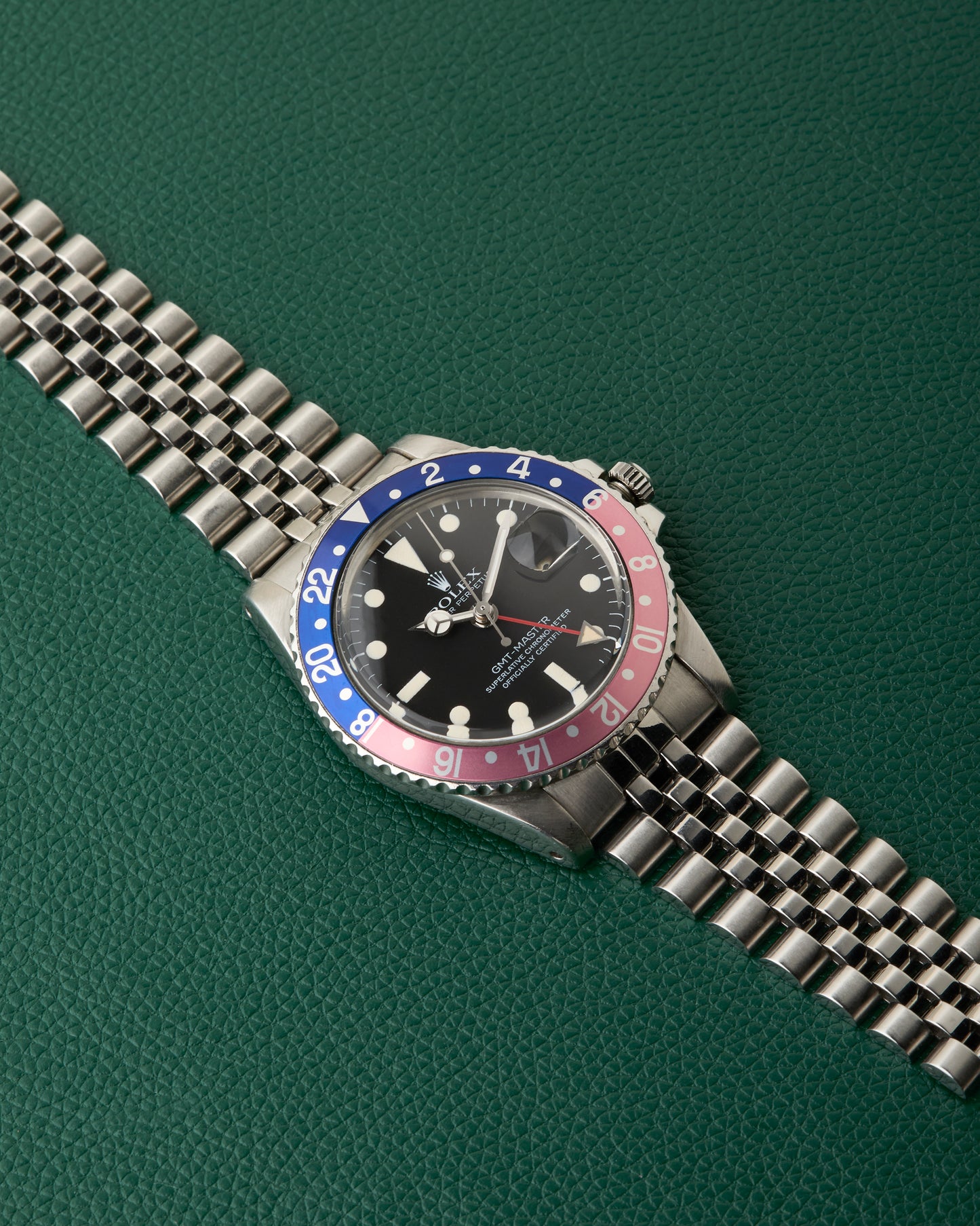 Rolex Ref. 1675 GMT-Master Pepsi Jubilee Bracelet Rolex Box 1978