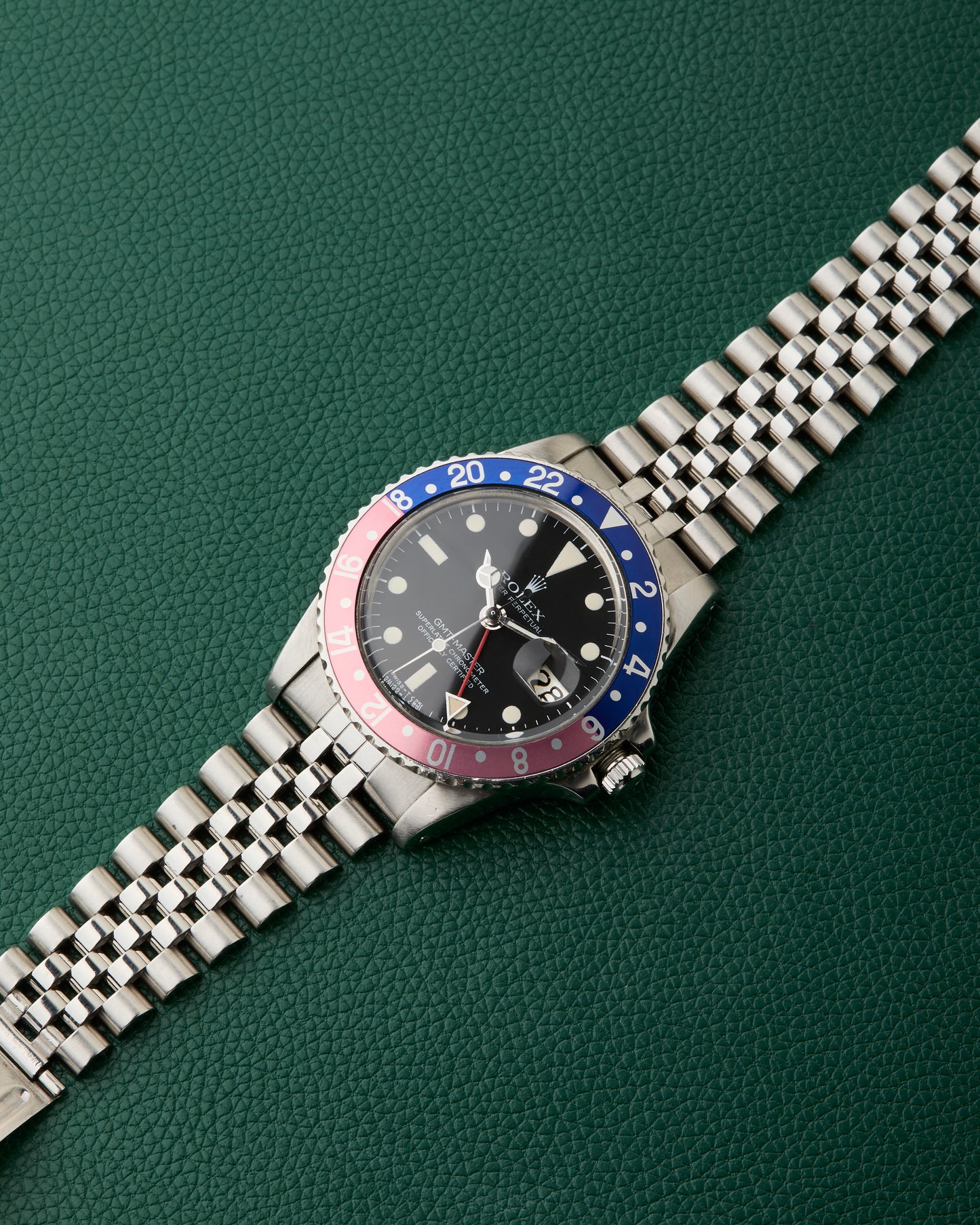 Rolex Ref. 1675 GMT-Master Pepsi Jubilee Bracelet Rolex Box 1978