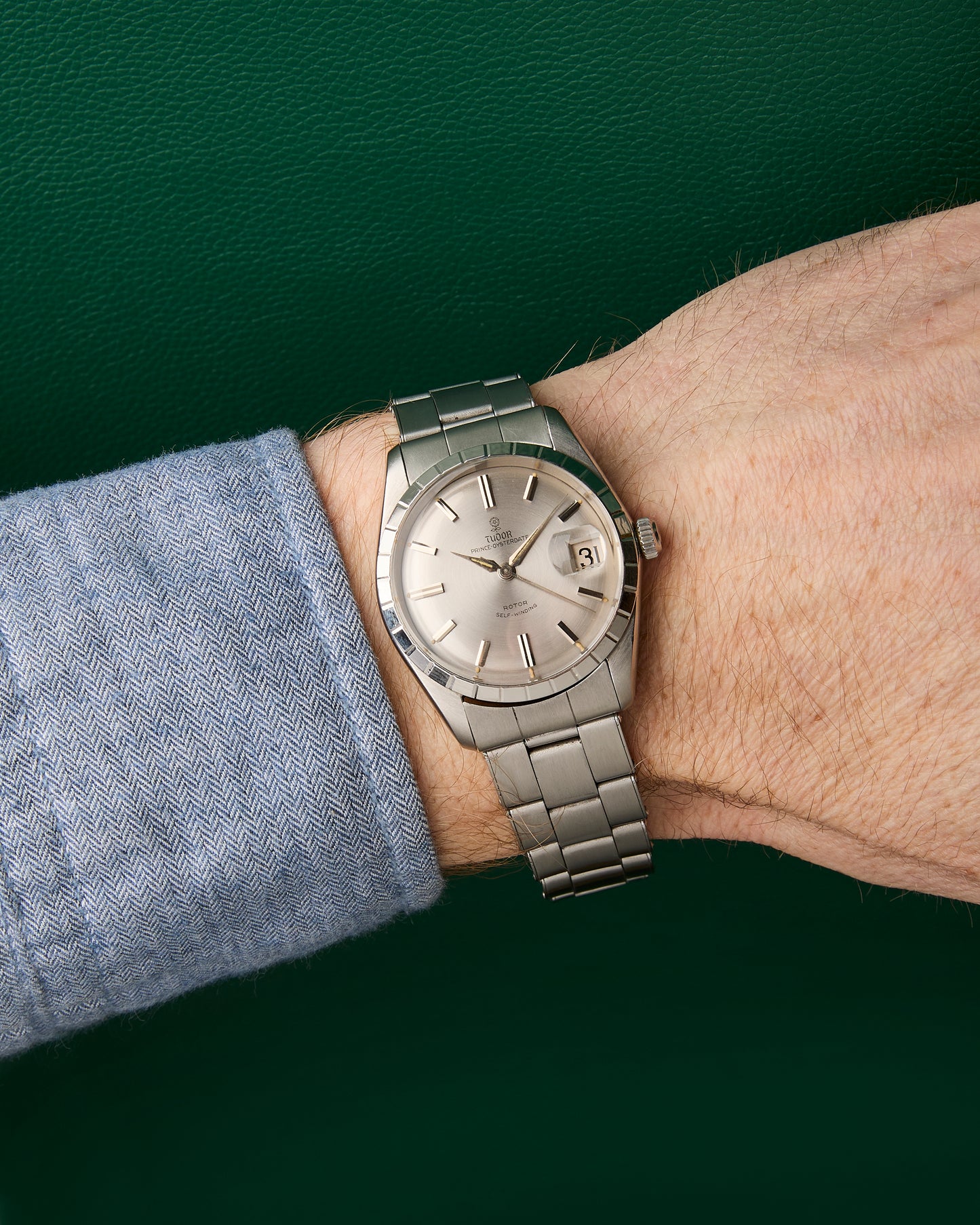Tudor Ref.7966 Prince Oysterdate Silver Sunburst Dial Rolex Bracelet 1965