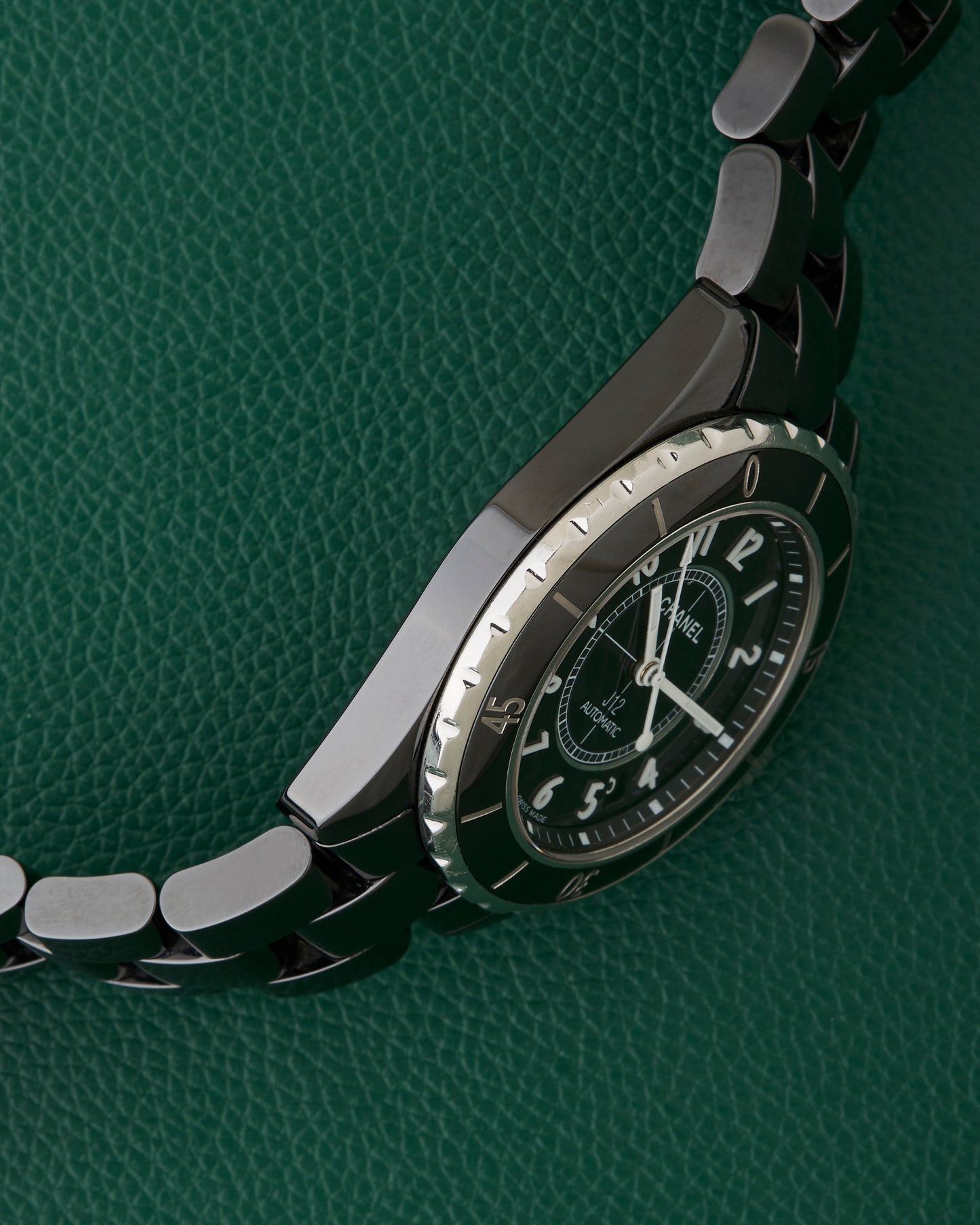 CHANEL J12 Black Ceramic 39mm Black Dial Black Bezel