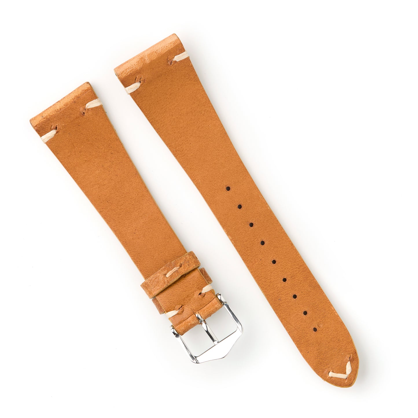 Hatchling Straps Vintage Inspired Brown-Long 22mm